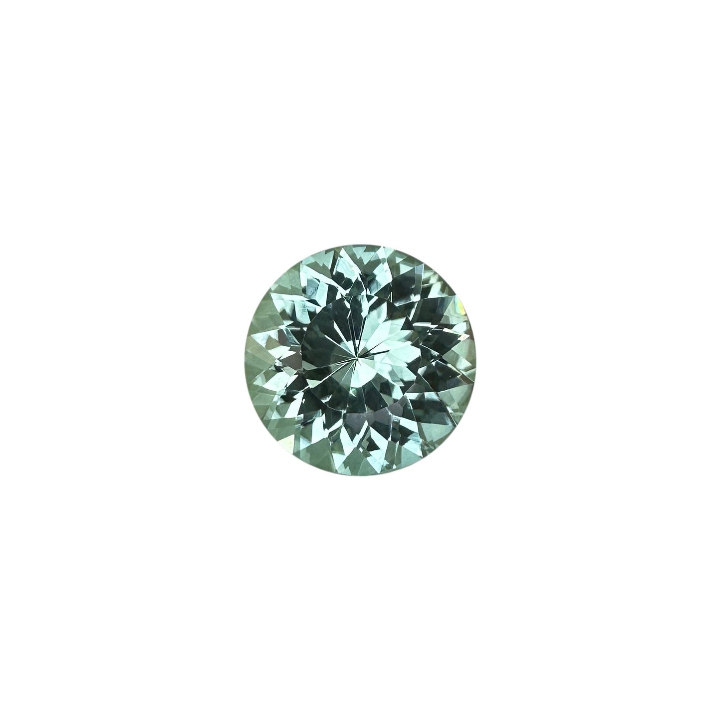 16.9mm Round Light Mint Green Tourmaline