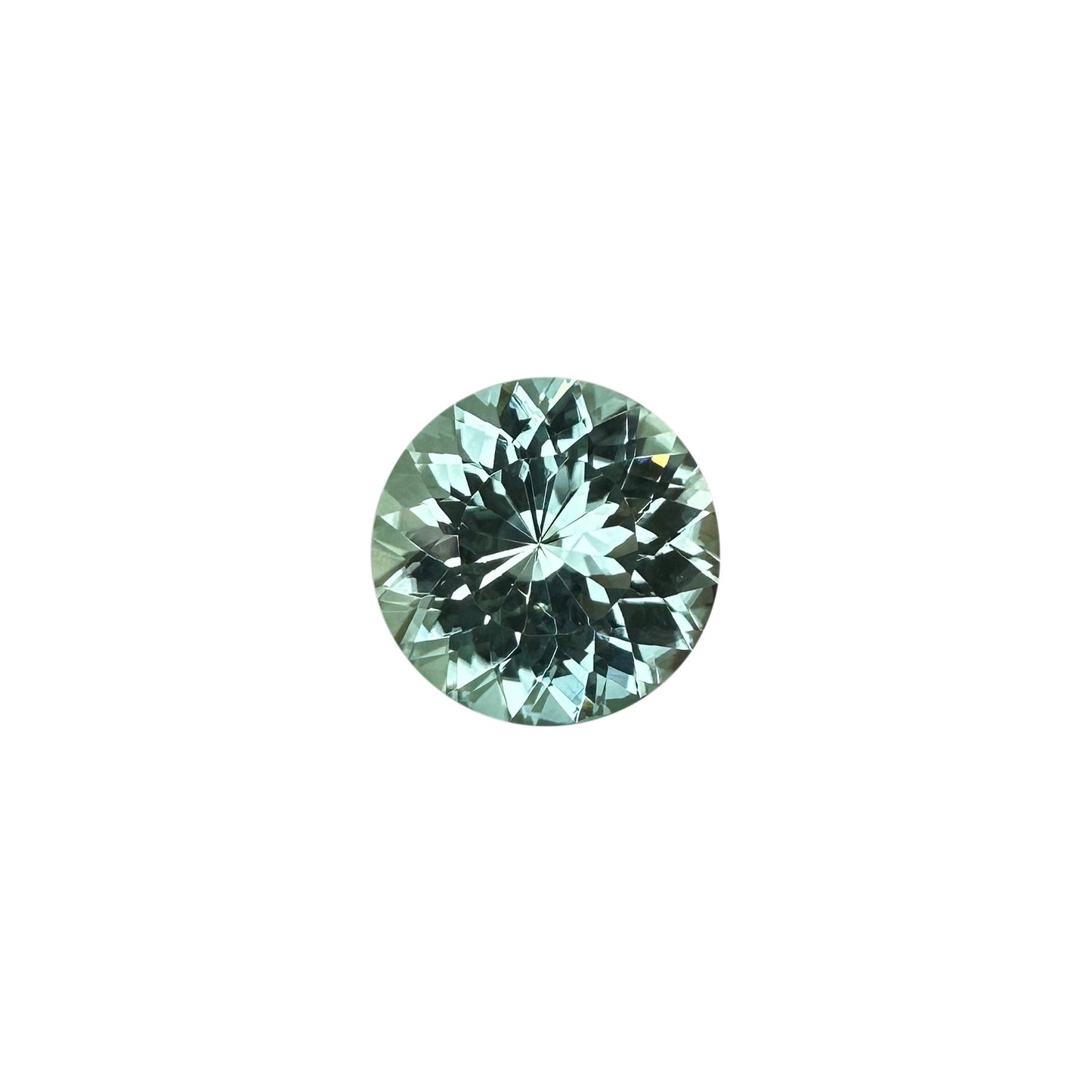 16.9mm Round Light Mint Green Tourmaline