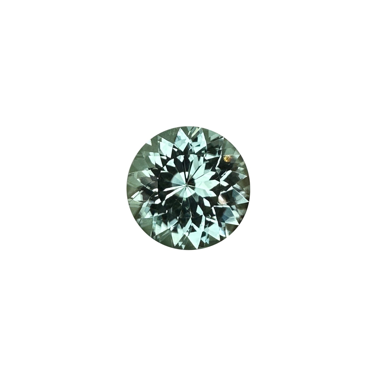 16.9mm Round Light Mint Green Tourmaline