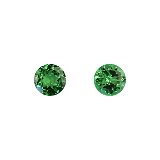 6.5mm Round Bright Green Tsavorite