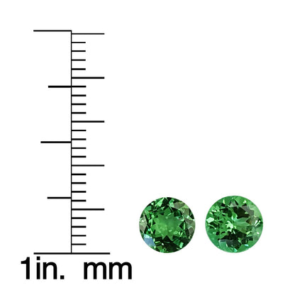 6.5mm Round Bright Green Tsavorite