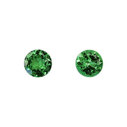 6.5mm Round Bright Green Tsavorite