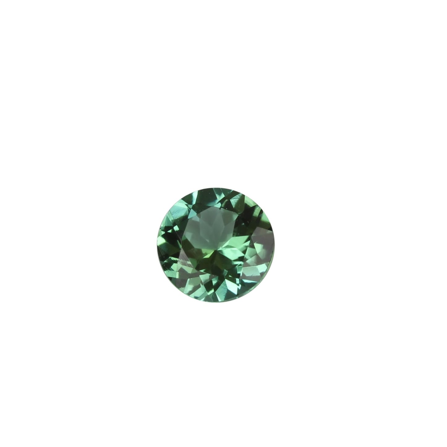 5mm Round Light Blue Green Tourmaline