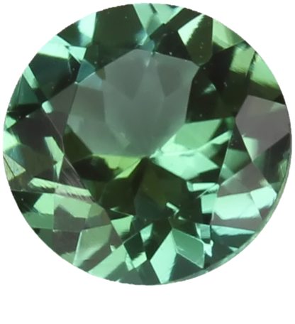5mm Round Light Blue Green Tourmaline