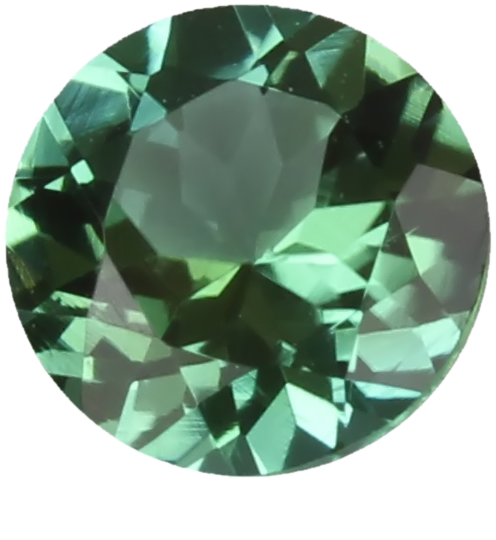 5mm Round Light Blue Green Tourmaline