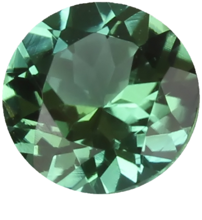 5mm Round Light Blue Green Tourmaline
