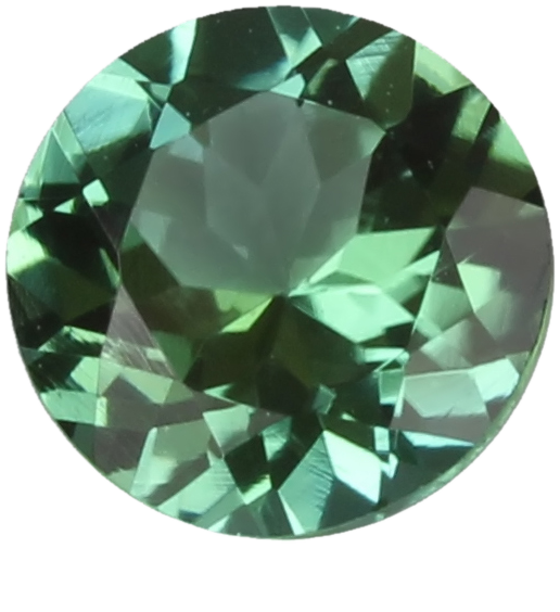 5mm Round Light Blue Green Tourmaline