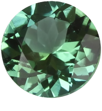 5mm Round Light Blue Green Tourmaline