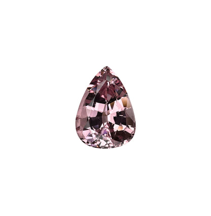 3.85ct Pear Shape Light Peach Malaya Garnet