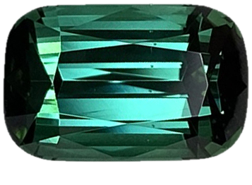 4.04ct Cushion Medium Blue-Green Tourmaline