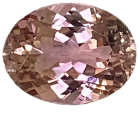 8.8x6.8mm Oval Medium Pink Tourmaline