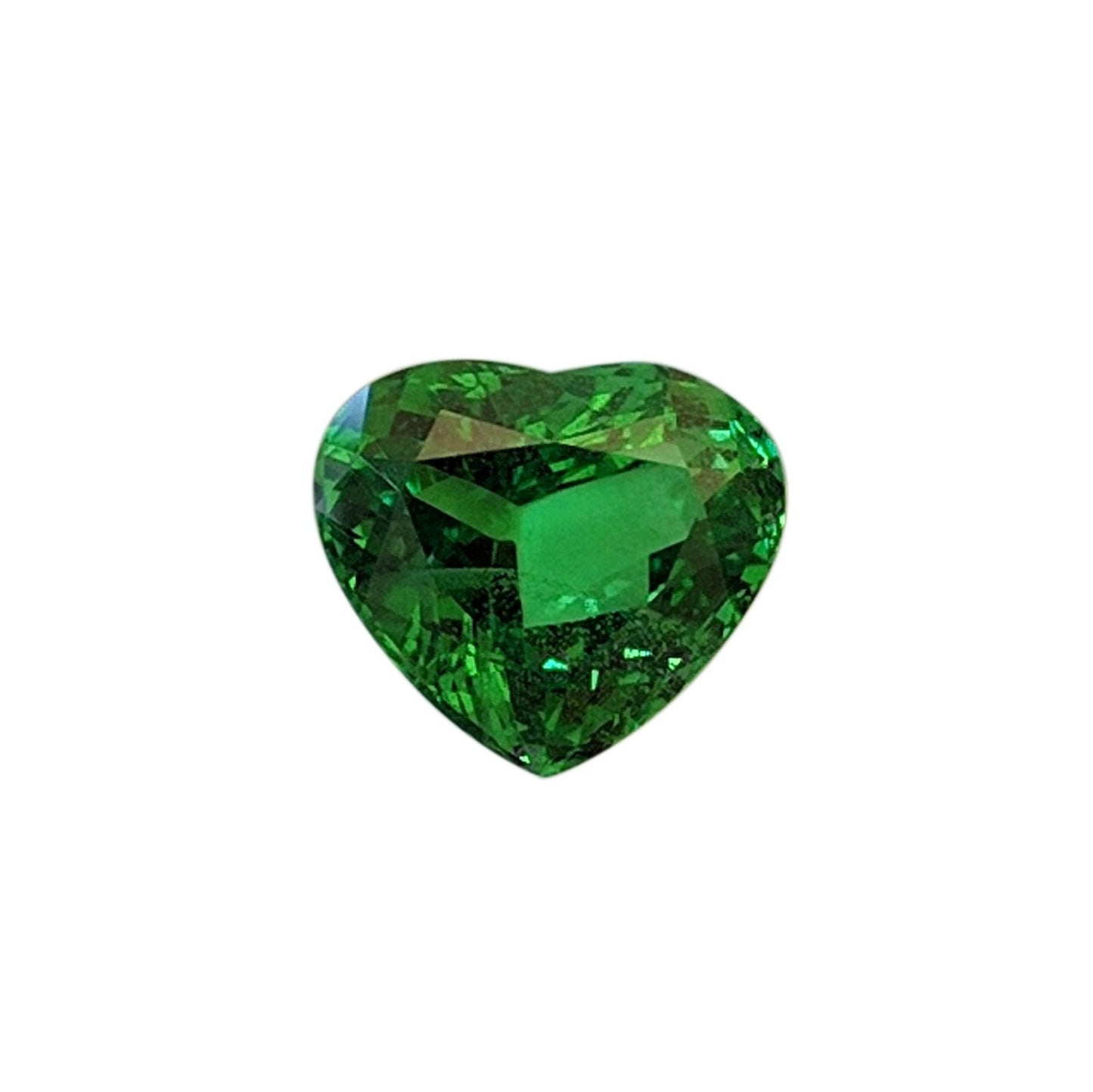 5.76ct Heart Shape Fine Intense Green Tsavorite