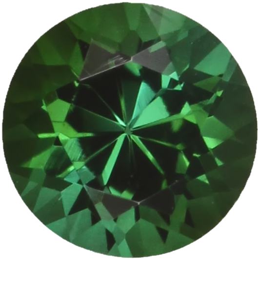 5.9mm Round Medium Blue-Green Tourmaline
