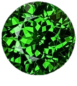 1.76ct Round Gem Quality - Fine Intense Green Tsavorite