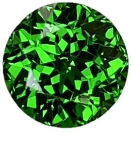 1.76ct Round Gem Quality - Fine Intense Green Tsavorite