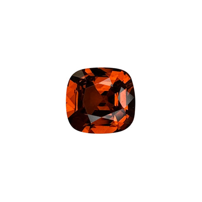 2.43ct Cushion Deep Orange Malaya Garnet