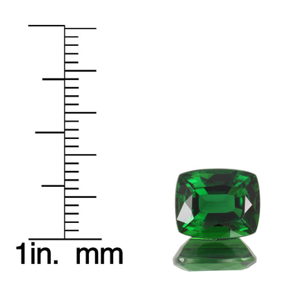 3.73ct Cushion Fine Deep Green Chrome Tourmaline