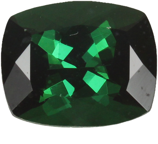 3.51ct Cushion Deep Blue-Green Tourmaline