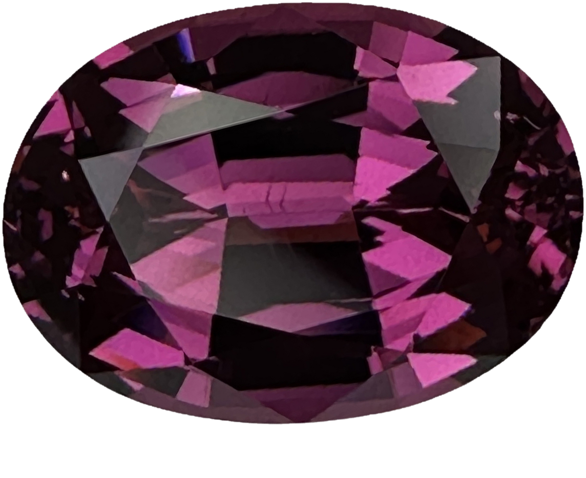 6.6ct Oval Medium Pink Rhodolite