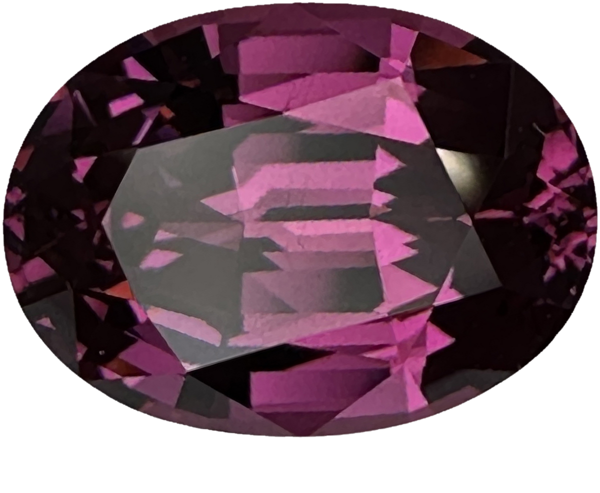 6.6ct Oval Medium Pink Rhodolite
