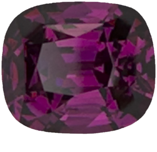 3.15ct Cushion AAA Color Rhodolite
