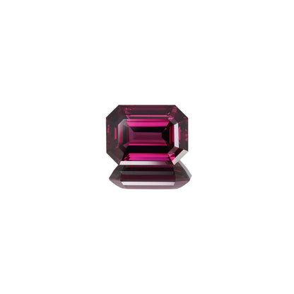 13.36ct Emerald Cut AAA Color Rhodolite