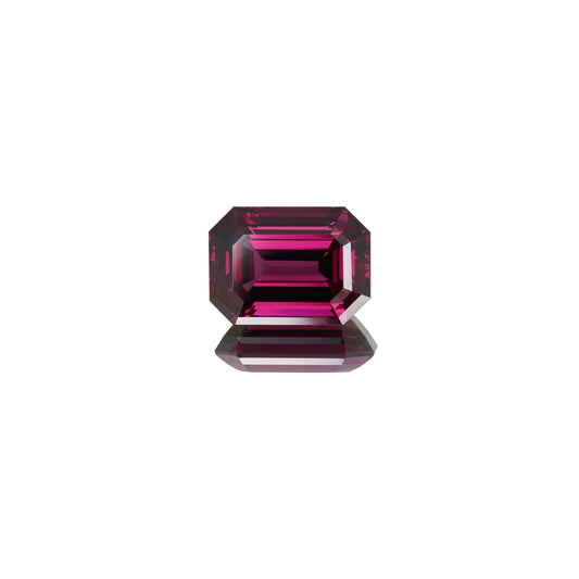 13.36ct Emerald Cut AAA Color Rhodolite