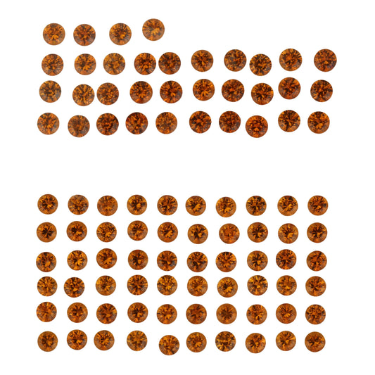 2.3mm Round Fanta Spessartite