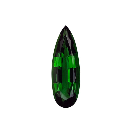 8.01ct Pear Shape Gem Quality - Fine Intense Green Chrome Tourmaline