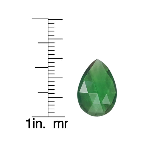 4.35ct Pear Shape Bright Green Tsavorite