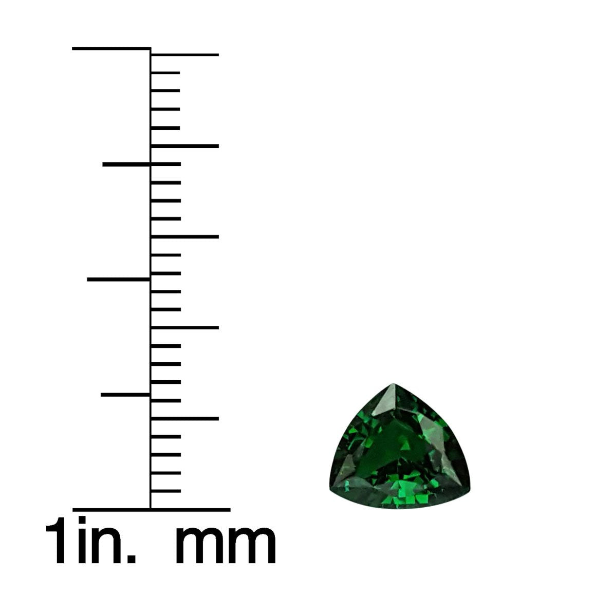 1.56ct Trillion Fine Saturated Green Tsavorite