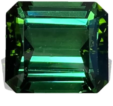 Emerald Cut Blue-Green Tourmaline
