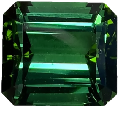 Emerald Cut Blue-Green Tourmaline