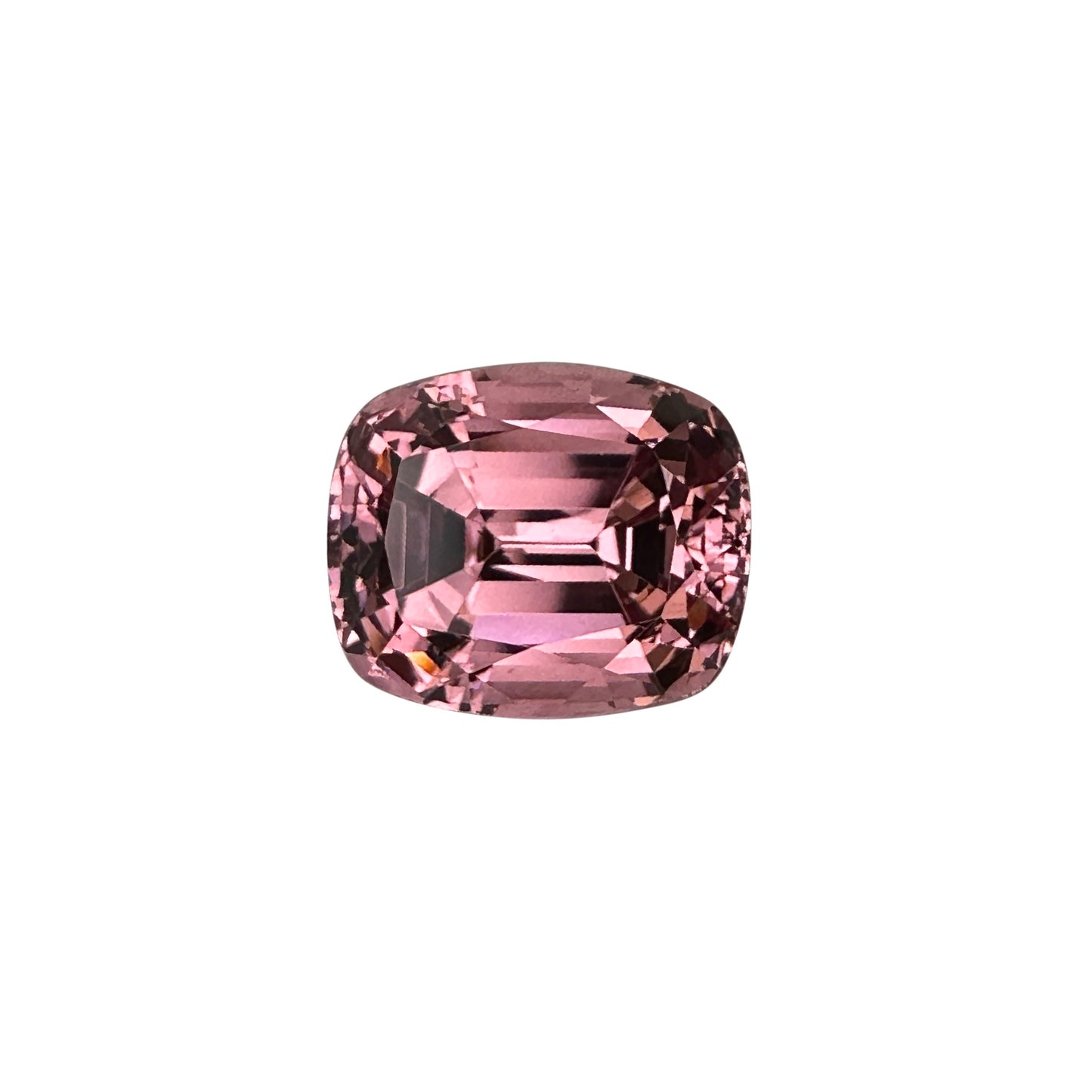 8.12ct Cushion Peach Malaya Garnet