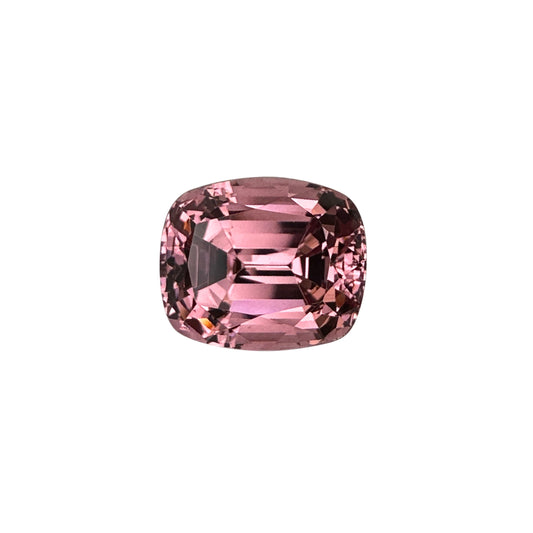 8.12ct Cushion Peach Malaya Garnet
