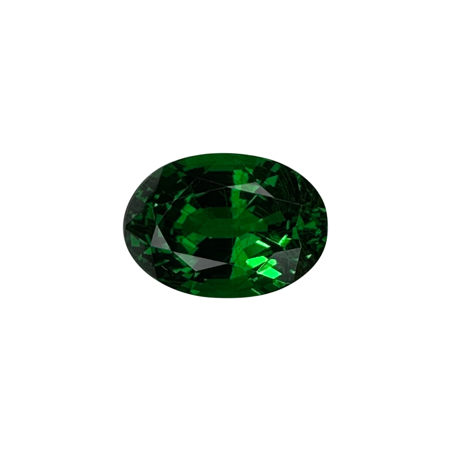 3.08ct Oval Gem Quality - Fine Intense Green Tsavorite