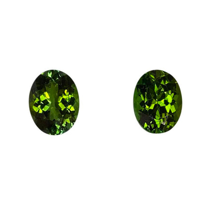 9x7mm Oval Mint Green Tourmaline Pair