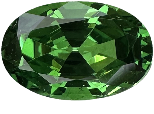 2.2ct Oval Bright Green Tsavorite