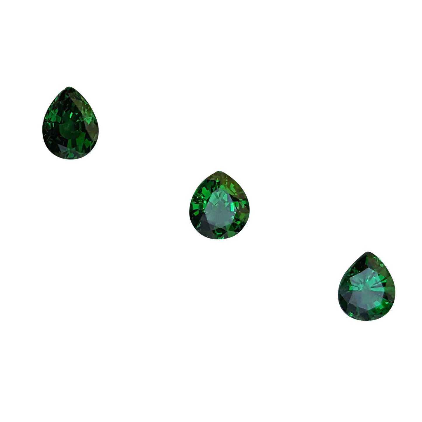 1.99ct Pear Shape Fine Saturated Green Tsavorite