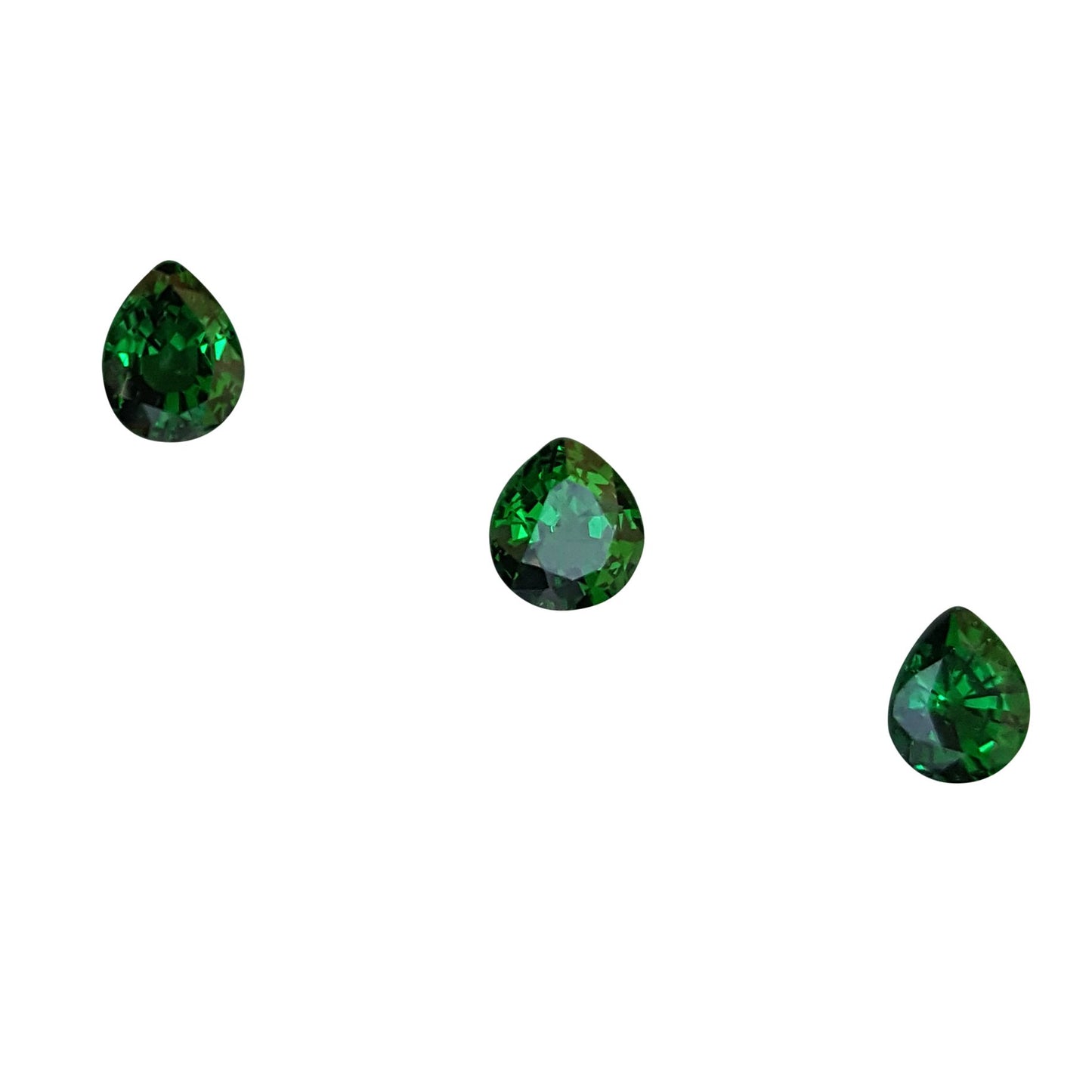 1.99ct Pear Shape Fine Saturated Green Tsavorite