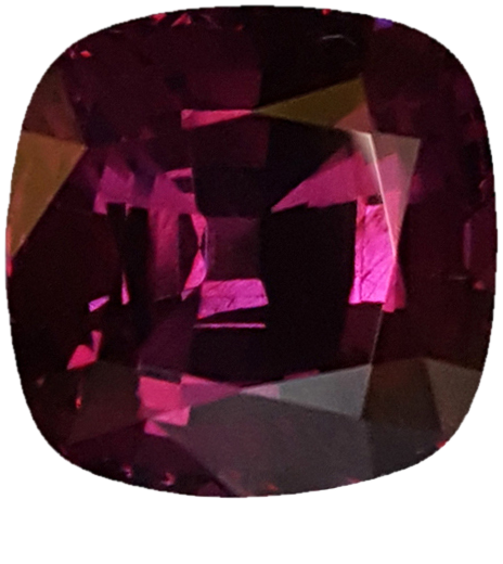 6.13ct Cushion AAAA Color Rhodolite