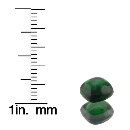 2ct Cushion Cab Deep Saturated Green Tsavorite