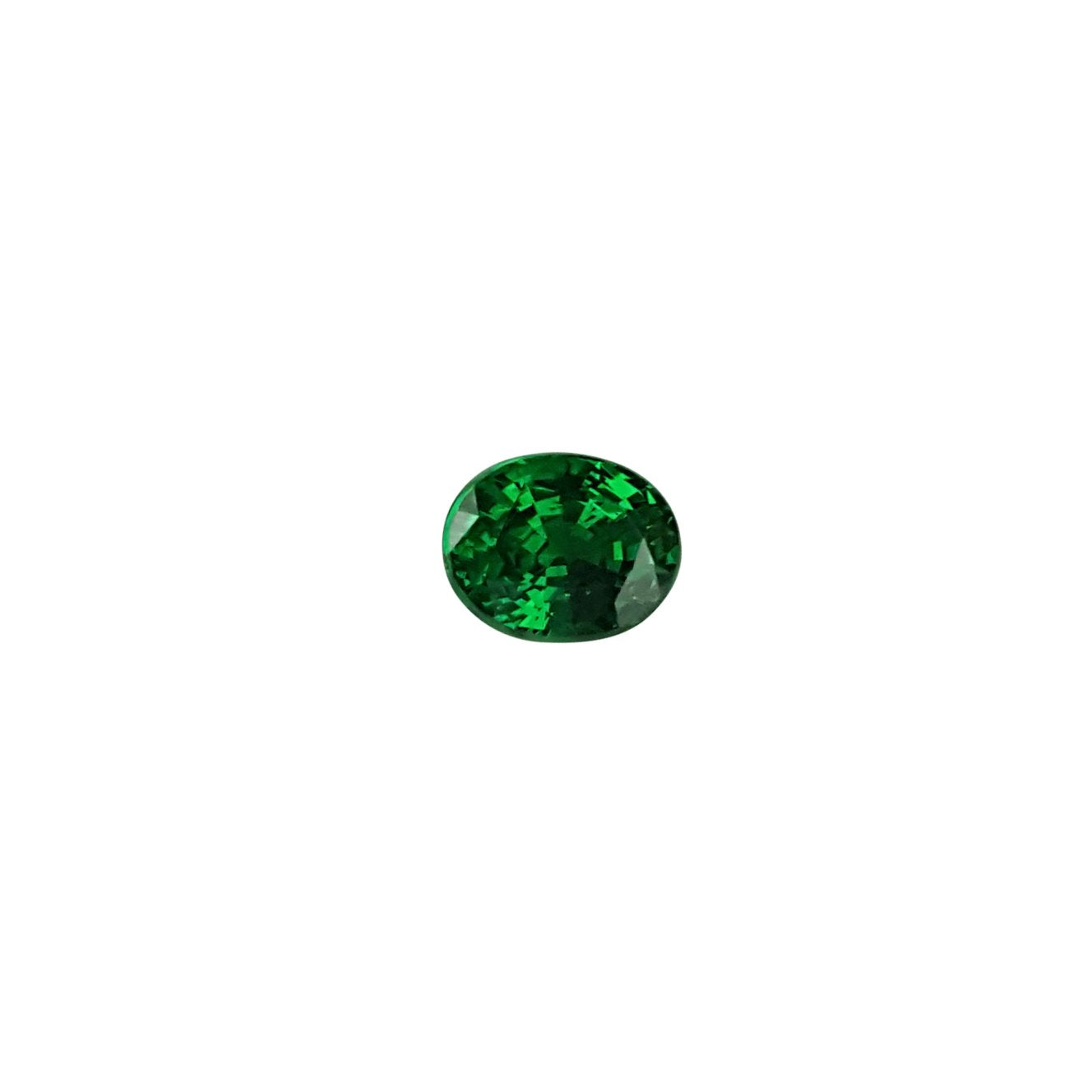 Oval Fine Intense Green Tsavorite