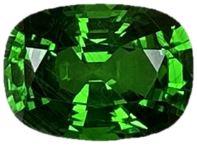8x6mm Cushion Fine Intense Green Tsavorite