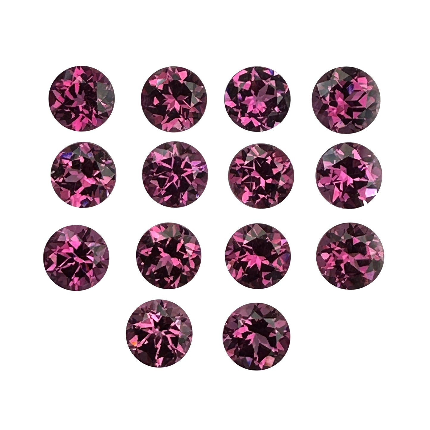 7.0mm Round Light Color Rhodolite Garnet