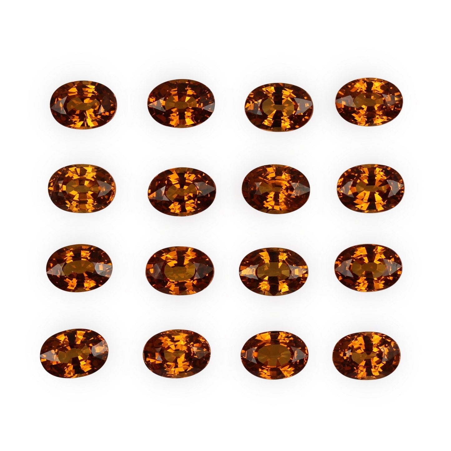 7x5mm Oval Medium Orange Spessartite