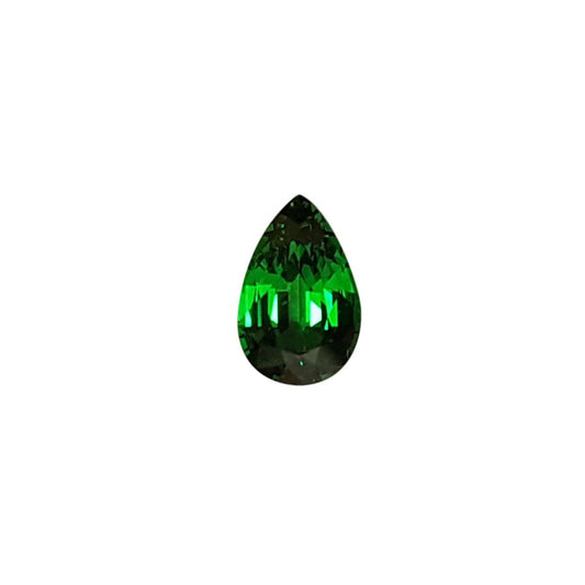 0.9ct Pear Shape Deep Minty Green Tsavorite