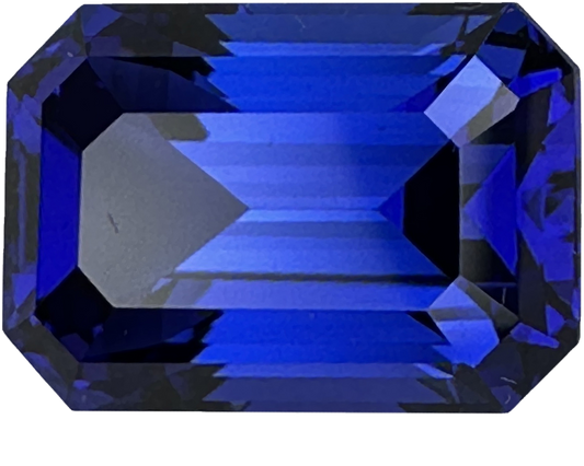 3.9ct Emerald Cut AAA Color Tanzanite