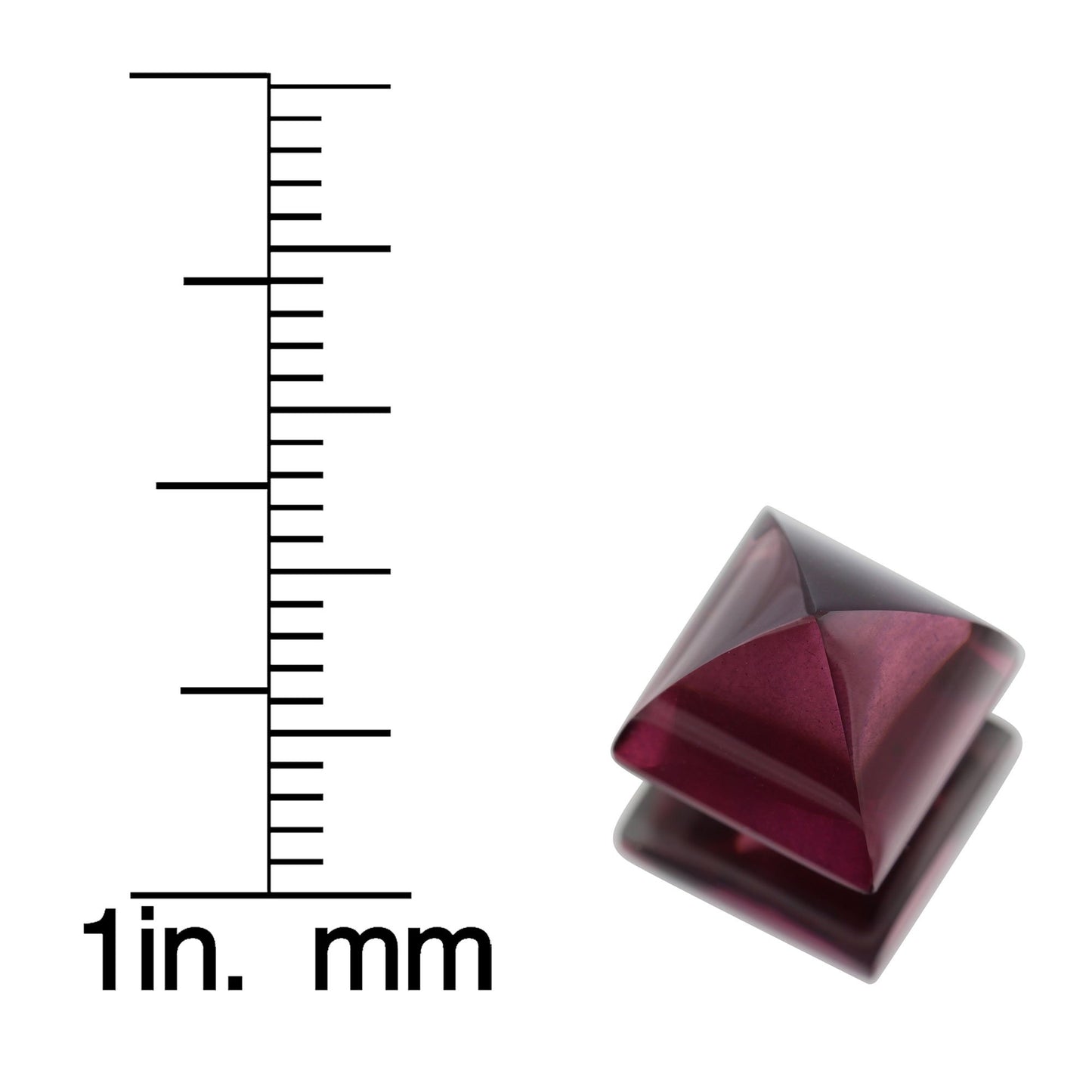 9.17ct Pyramid Cab Rhodolite