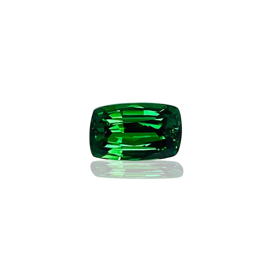 1.56ct Cushion Gem Quality - Fine Intense Green Tsavorite